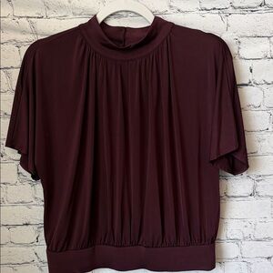 Worthington Deep Burgundy Blouse
